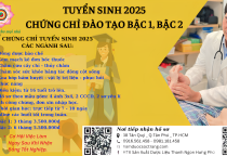 TUYỂN SINH 2025 CHỨNG CHỈ ĐÀO TẠO BẬC 1, BẬC 2 TUYỂN SINH 2025 CHỨNG CHỈ ĐÀO TẠO BẬC 1, BẬC 2