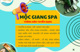 TUYỂN DỤNG NHÂN VIÊN BODY TRỊ LIỆU