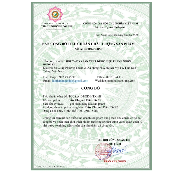 DẦU KHUYNH DIỆP TỐ NỮ