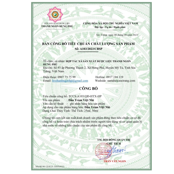 DẦU TRÀM VIỆT NHI